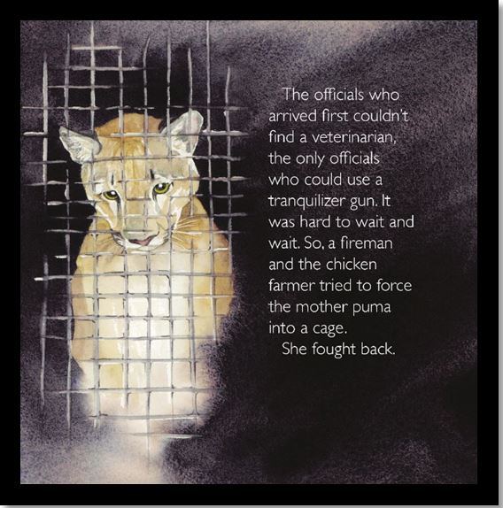 mom in wildlife officials cage