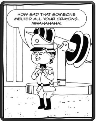 crayon melt evil laugh
