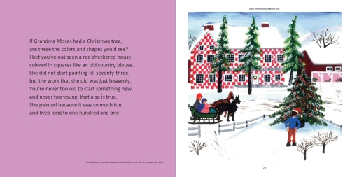 Eric Gibbons, Grandma Moses' Christmas Tree, acrylic on canvas